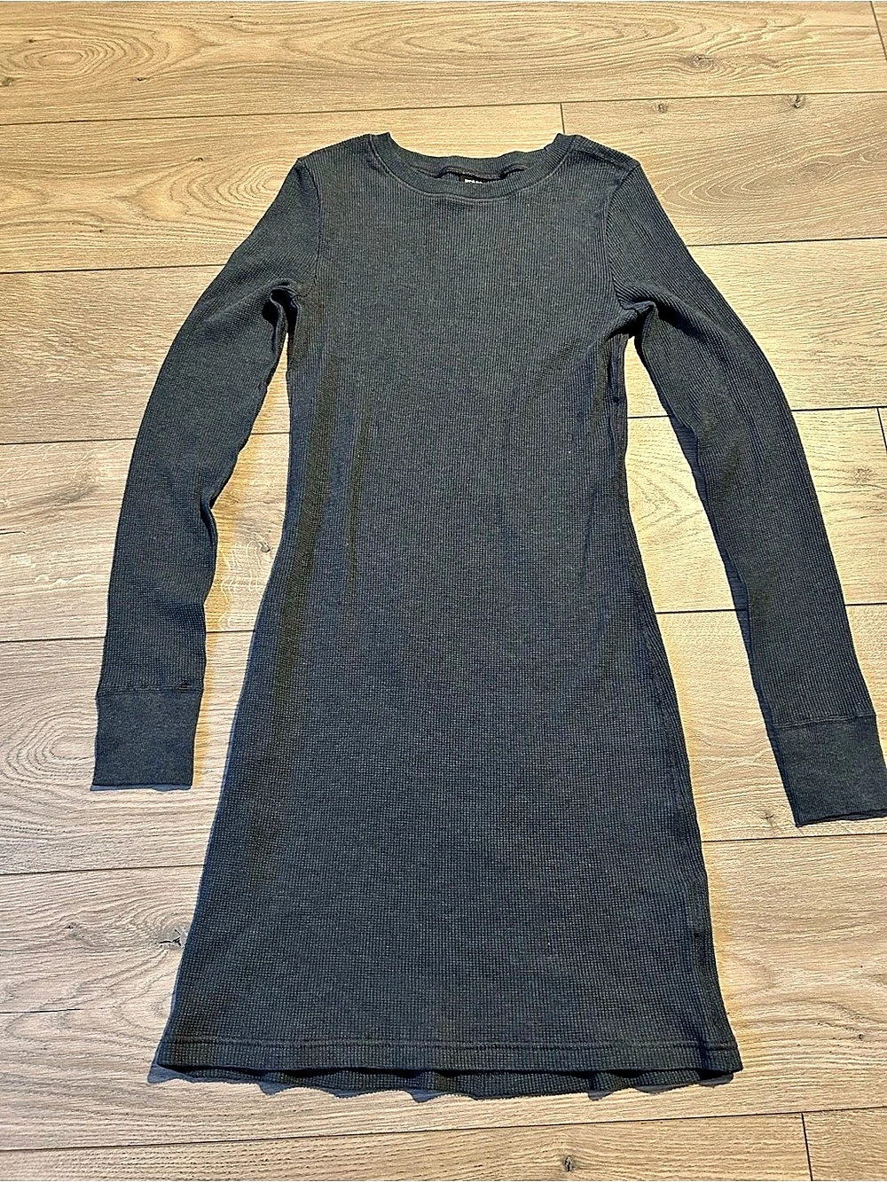 prAna Touchstone Crew Waffle Knit long sleeve Dress Dress Teal Size Small